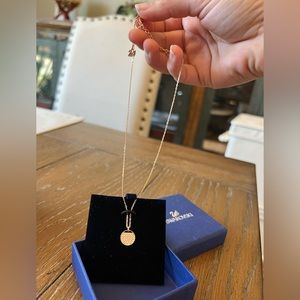 Rose gold Swarovski crystal necklace